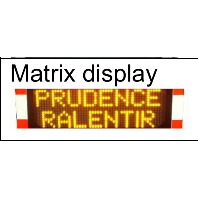 Panou avertizare viteza - iluminat public - Matrix Display